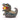 Darkgrey Dino Duck - Donkergrijze Dino Badeend