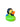 Green Hipster Duck - Groene Hipster Badeend