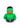 Green Rage Duck - Groene monster Badeend